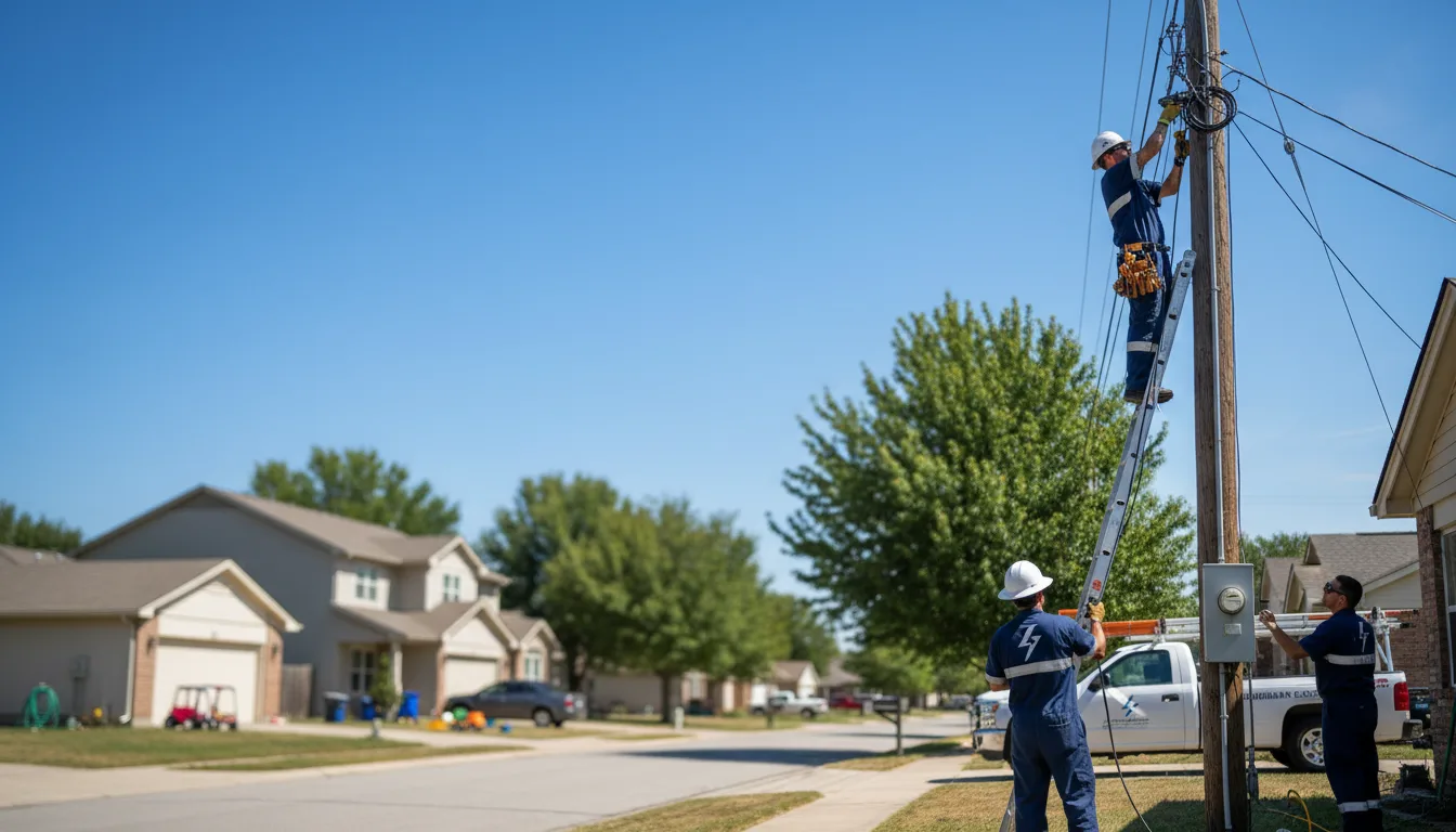 Residential electrician providing installation services in Clendenin, WV